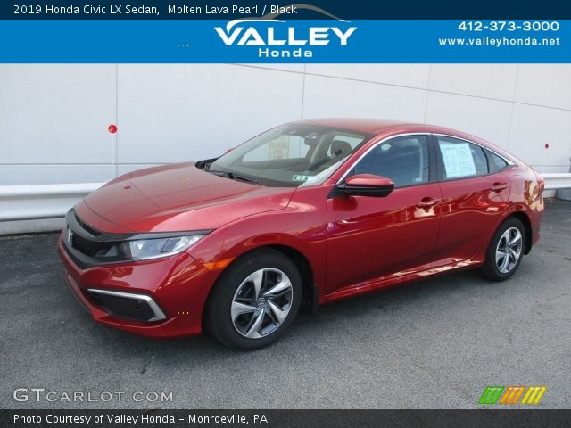 2019 Honda Civic LX Sedan in Molten Lava Pearl