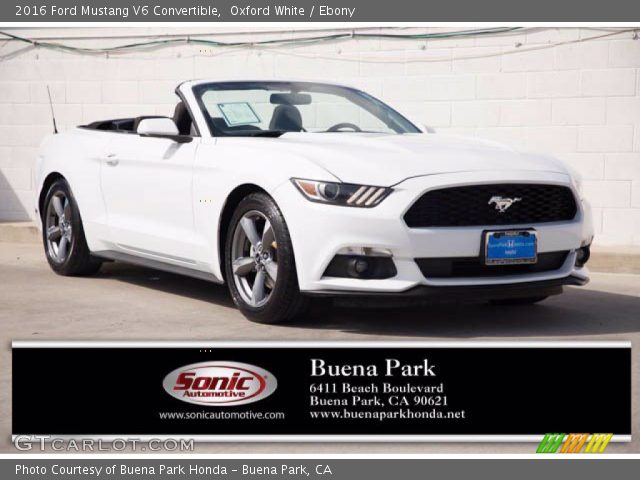 2016 Ford Mustang V6 Convertible in Oxford White
