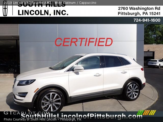 2019 Lincoln MKC Reserve AWD in White Platinum