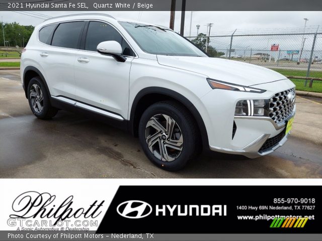 2021 Hyundai Santa Fe SEL in Quartz White