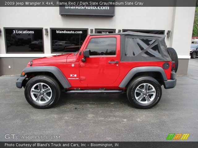 2009 Jeep Wrangler X 4x4 in Flame Red