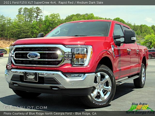 2021 Ford F150 XLT SuperCrew 4x4 in Rapid Red