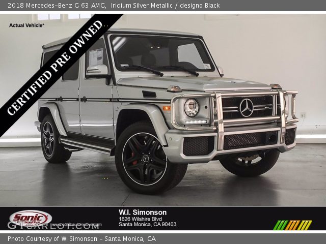 2018 Mercedes-Benz G 63 AMG in Iridium Silver Metallic