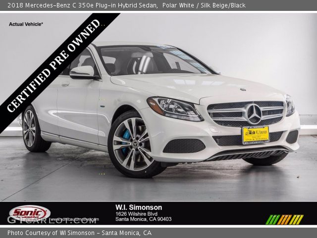2018 Mercedes-Benz C 350e Plug-in Hybrid Sedan in Polar White