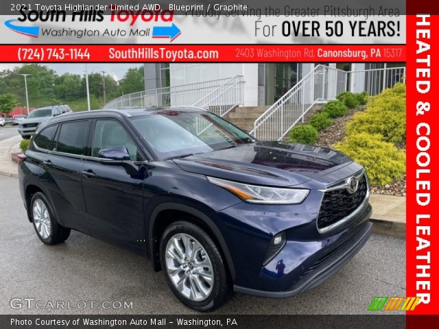 2021 Toyota Highlander Limited AWD in Blueprint