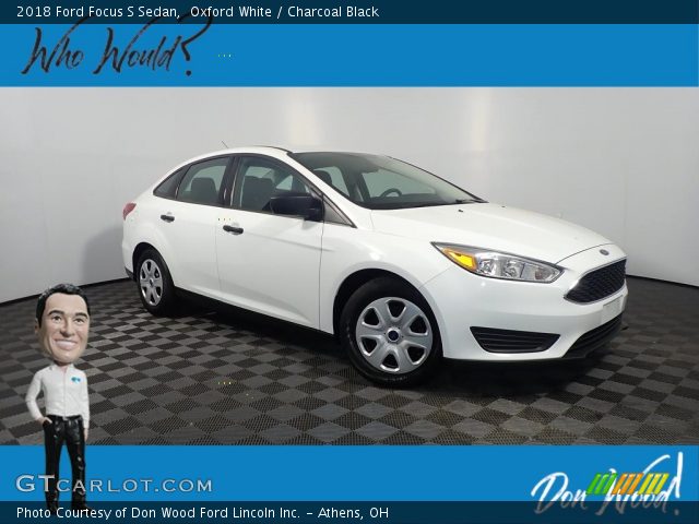 2018 Ford Focus S Sedan in Oxford White