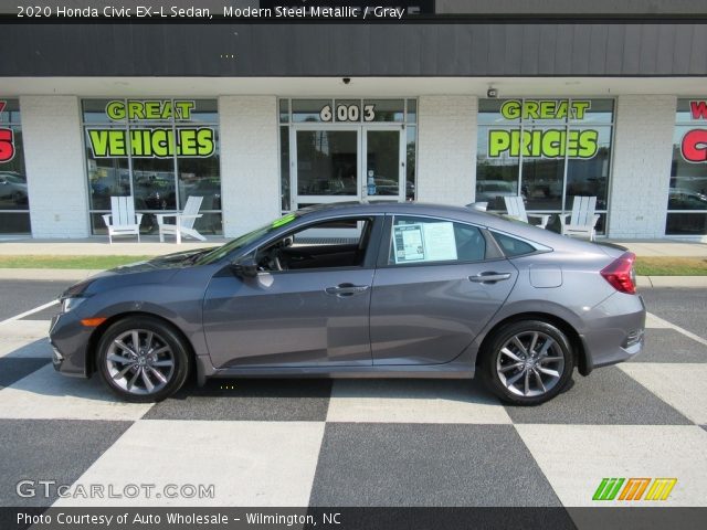 2020 Honda Civic EX-L Sedan in Modern Steel Metallic
