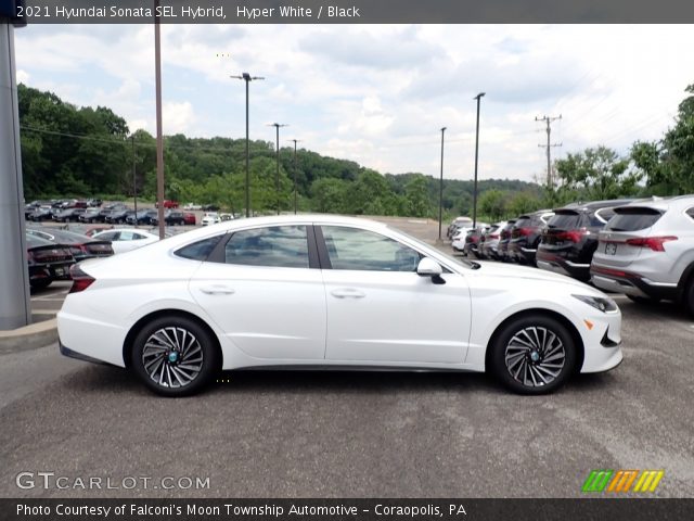 2021 Hyundai Sonata SEL Hybrid in Hyper White