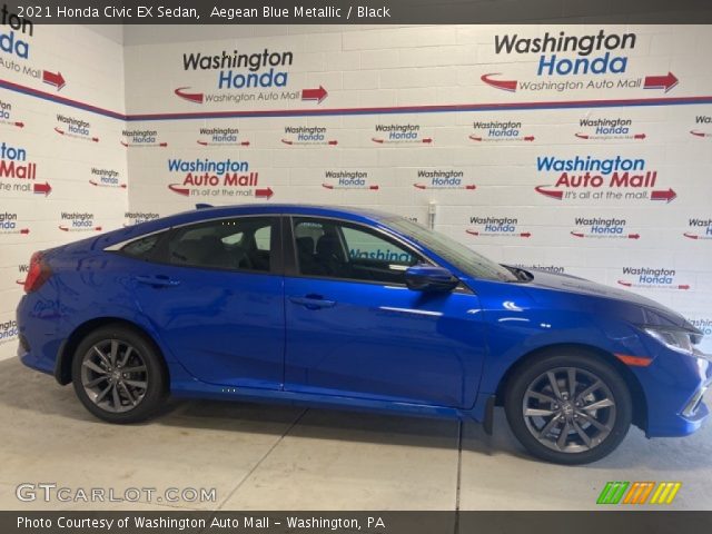2021 Honda Civic EX Sedan in Aegean Blue Metallic