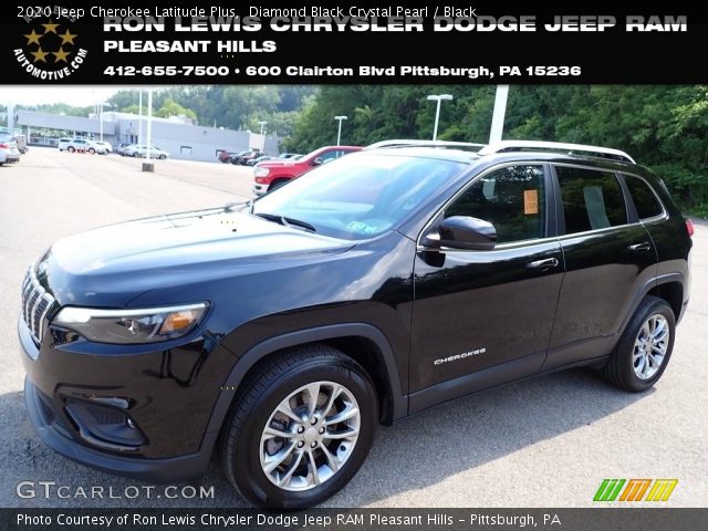 2020 Jeep Cherokee Latitude Plus in Diamond Black Crystal Pearl