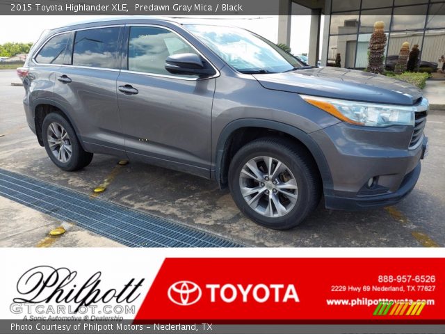 2015 Toyota Highlander XLE in Predawn Gray Mica