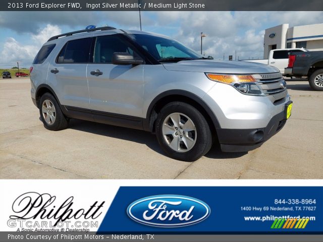 2013 Ford Explorer FWD in Ingot Silver Metallic