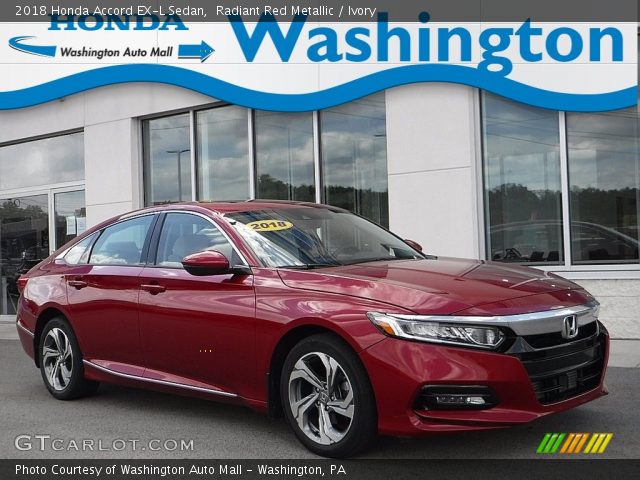 2018 Honda Accord EX-L Sedan in Radiant Red Metallic