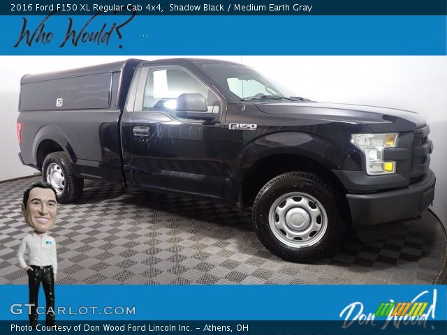 2016 Ford F150 XL Regular Cab 4x4 in Shadow Black