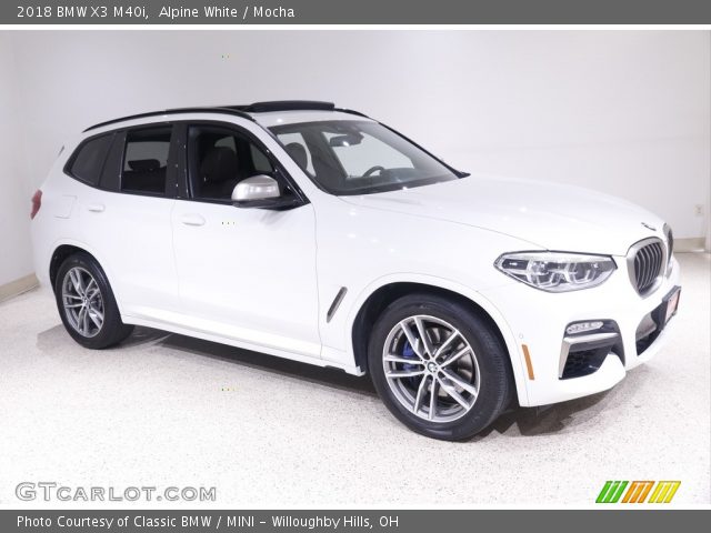 2018 BMW X3 M40i in Alpine White