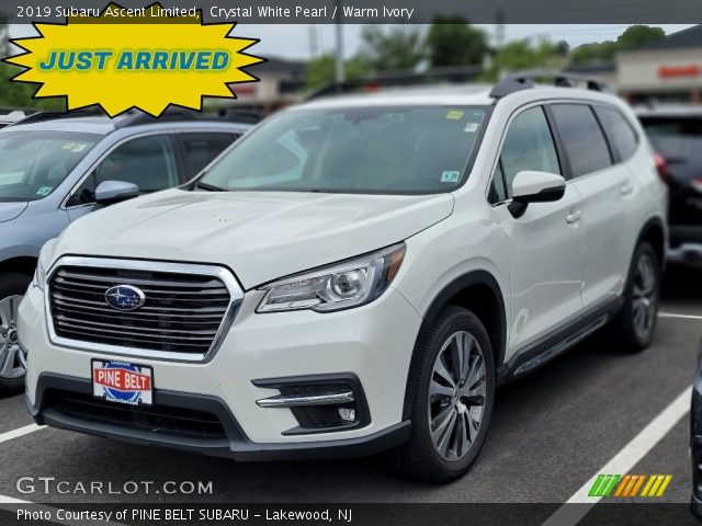 2019 Subaru Ascent Limited in Crystal White Pearl