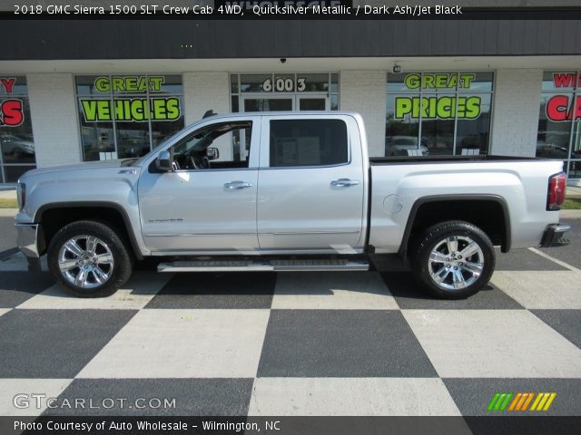 2018 GMC Sierra 1500 SLT Crew Cab 4WD in Quicksilver Metallic
