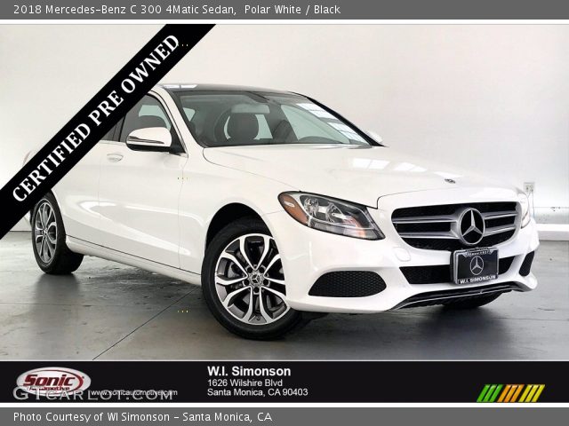 2018 Mercedes-Benz C 300 4Matic Sedan in Polar White