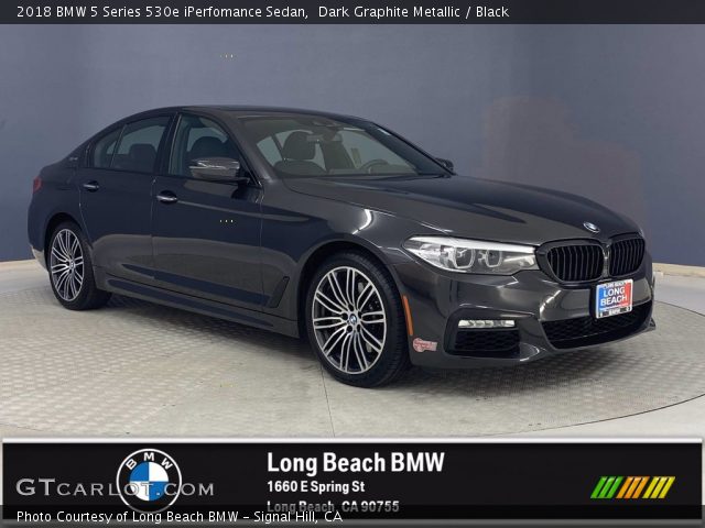 2018 BMW 5 Series 530e iPerfomance Sedan in Dark Graphite Metallic