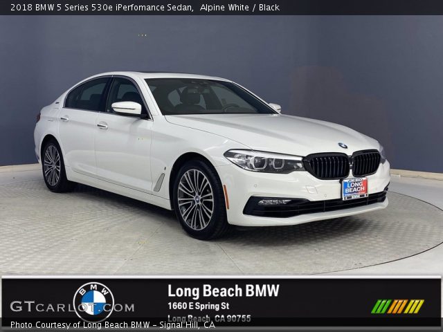 2018 BMW 5 Series 530e iPerfomance Sedan in Alpine White