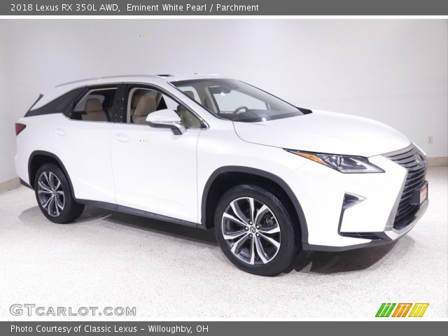 2018 Lexus RX 350L AWD in Eminent White Pearl