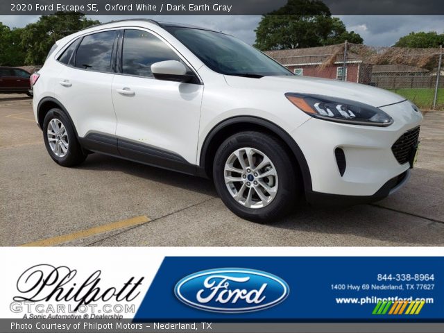 2020 Ford Escape SE in Oxford White