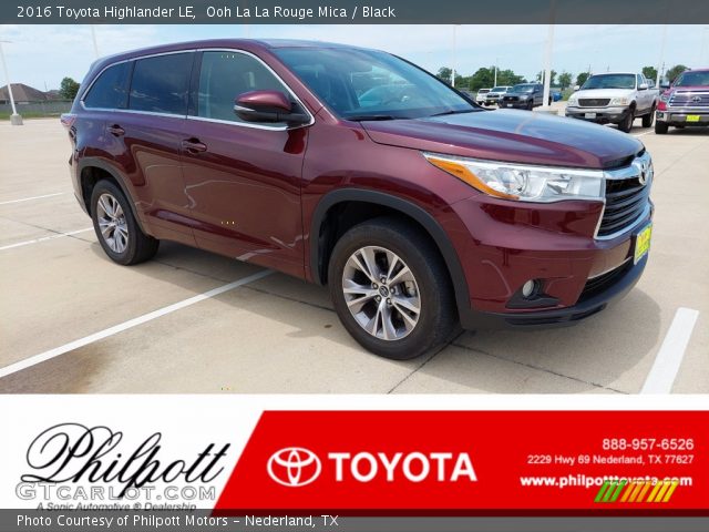 2016 Toyota Highlander LE in Ooh La La Rouge Mica