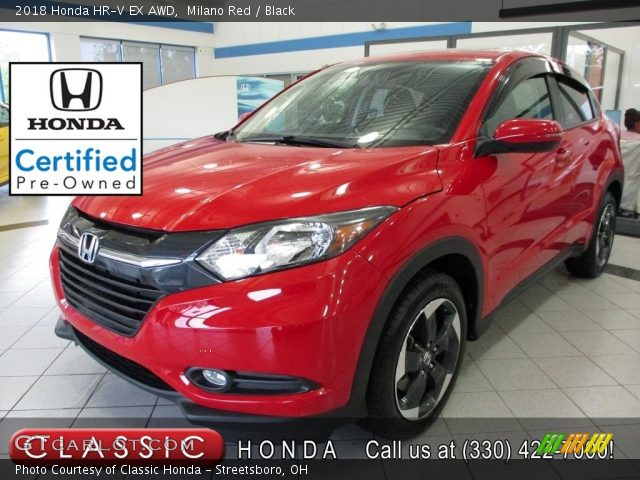 2018 Honda HR-V EX AWD in Milano Red