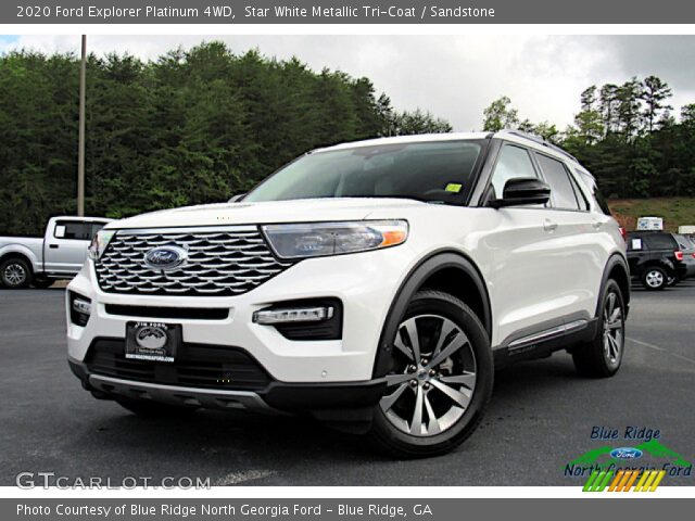 2020 Ford Explorer Platinum 4WD in Star White Metallic Tri-Coat