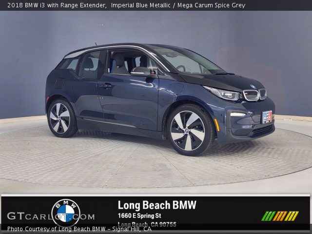 2018 BMW i3 with Range Extender in Imperial Blue Metallic