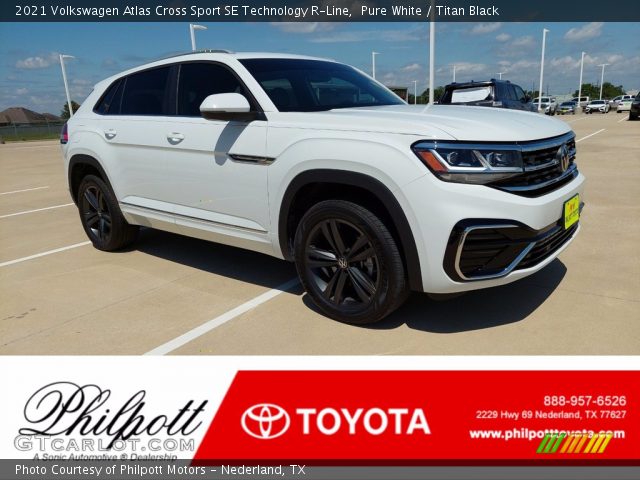 2021 Volkswagen Atlas Cross Sport SE Technology R-Line in Pure White