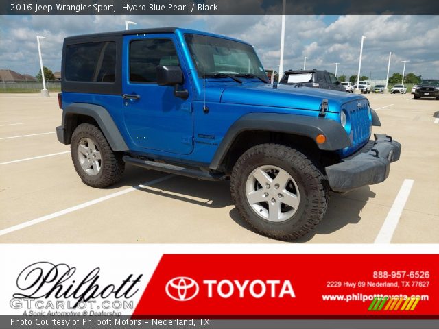 2016 Jeep Wrangler Sport in Hydro Blue Pearl