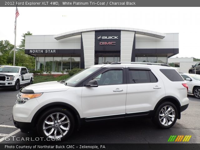 2012 Ford Explorer XLT 4WD in White Platinum Tri-Coat