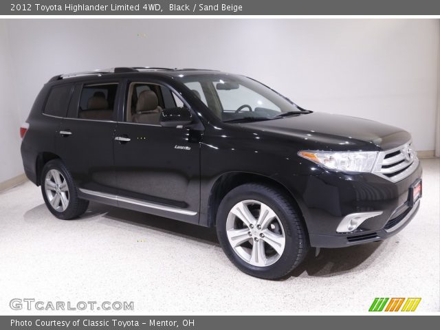 2012 Toyota Highlander Limited 4WD in Black