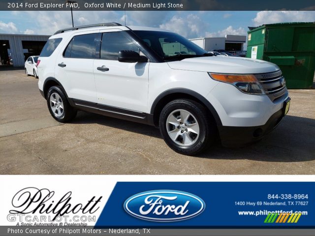 2014 Ford Explorer FWD in Oxford White