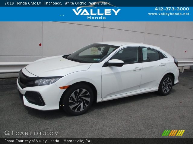 2019 Honda Civic LX Hatchback in White Orchid Pearl