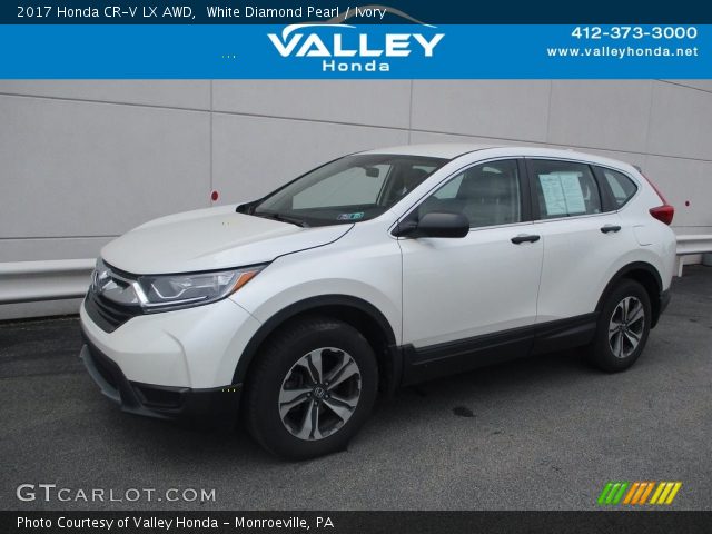 2017 Honda CR-V LX AWD in White Diamond Pearl