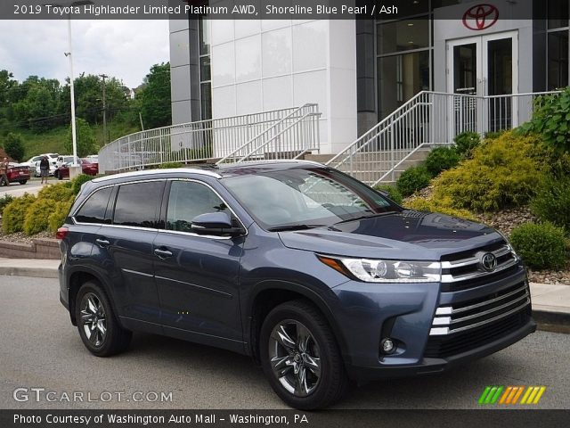 2019 Toyota Highlander Limited Platinum AWD in Shoreline Blue Pearl
