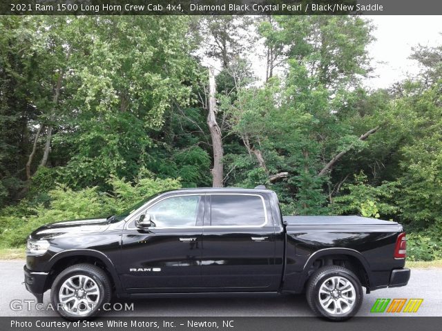 2021 Ram 1500 Long Horn Crew Cab 4x4 in Diamond Black Crystal Pearl