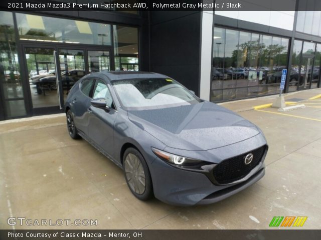 2021 Mazda Mazda3 Premium Hatchback AWD in Polymetal Gray Metallic