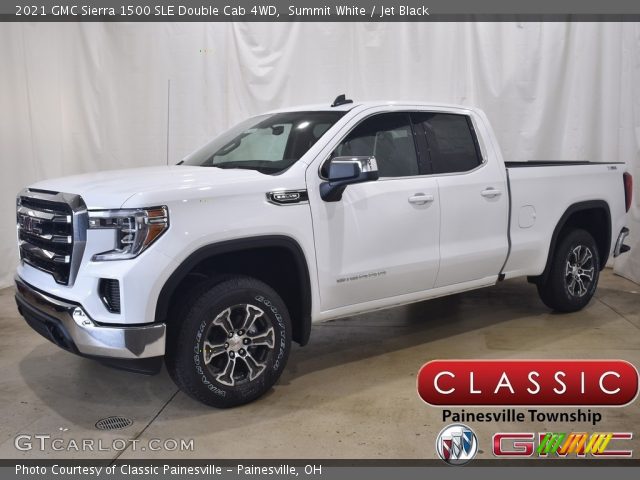 2021 GMC Sierra 1500 SLE Double Cab 4WD in Summit White