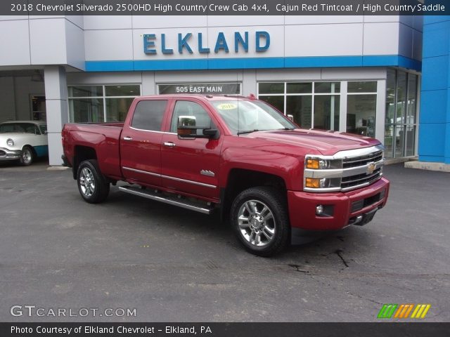 2018 Chevrolet Silverado 2500HD High Country Crew Cab 4x4 in Cajun Red Tintcoat