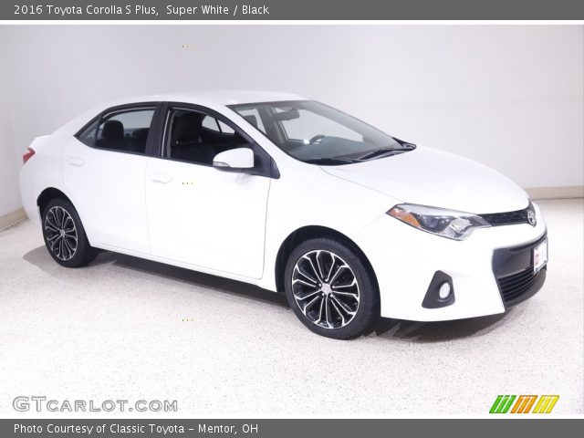 2016 Toyota Corolla S Plus in Super White
