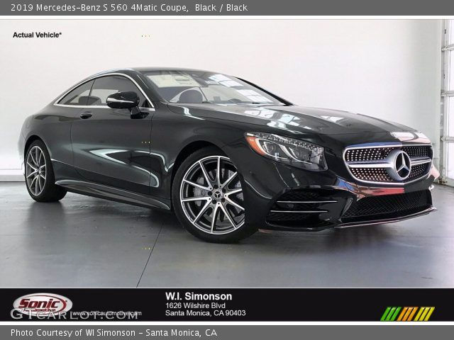 2019 Mercedes-Benz S 560 4Matic Coupe in Black