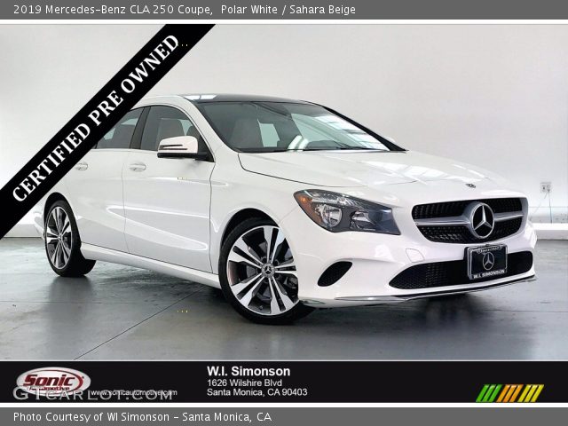 2019 Mercedes-Benz CLA 250 Coupe in Polar White