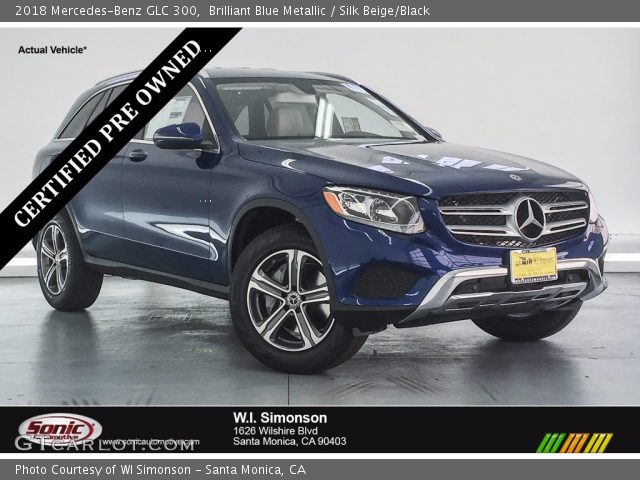 2018 Mercedes-Benz GLC 300 in Brilliant Blue Metallic