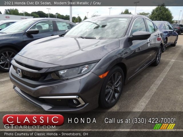 2021 Honda Civic EX Sedan in Modern Steel Metallic