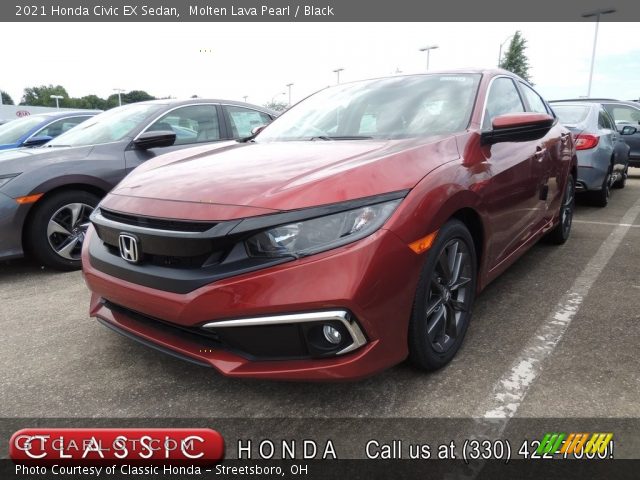 2021 Honda Civic EX Sedan in Molten Lava Pearl