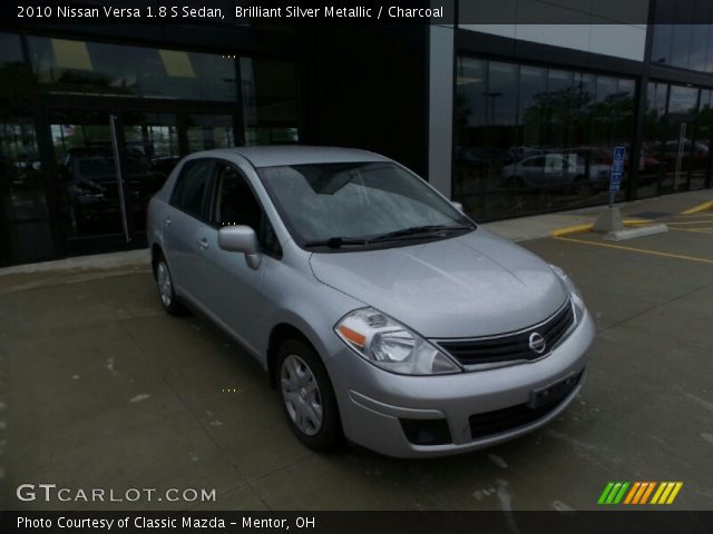 2010 Nissan Versa 1.8 S Sedan in Brilliant Silver Metallic