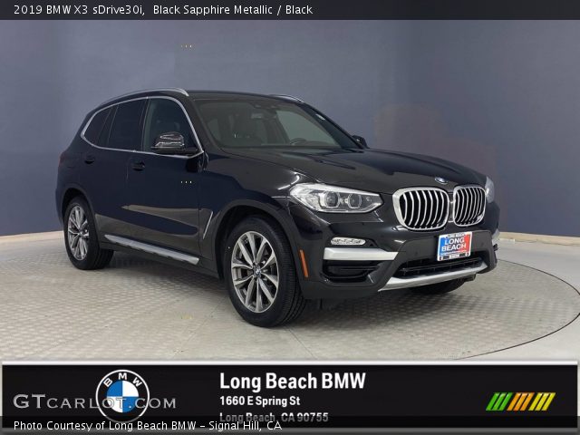 2019 BMW X3 sDrive30i in Black Sapphire Metallic